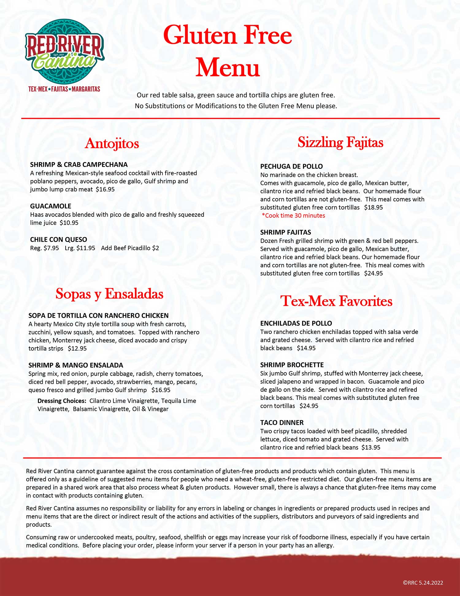 Gluten Free Mexican Dining